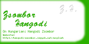 zsombor hangodi business card